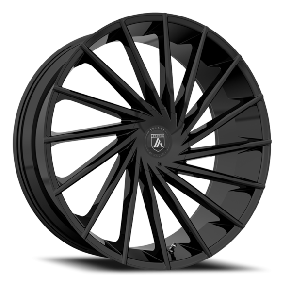 Asanti Black Label ABL-18 Matar Wheel - 22x9 Gloss Black Rim (6x135/139.7 Bolt Pattern, +30mm Off...