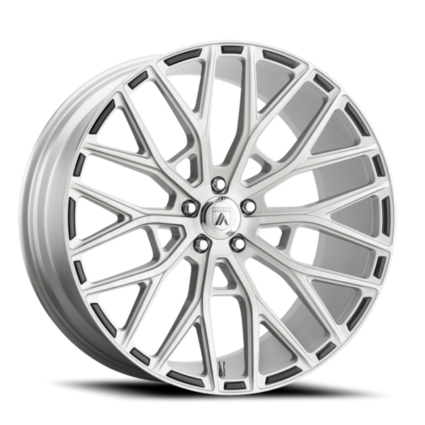 Asanti Black Label ABL-21 Leo Wheel - 22x10.5 Brushed Silver Rim (5x115 Bolt Pattern, +25mm Offse...