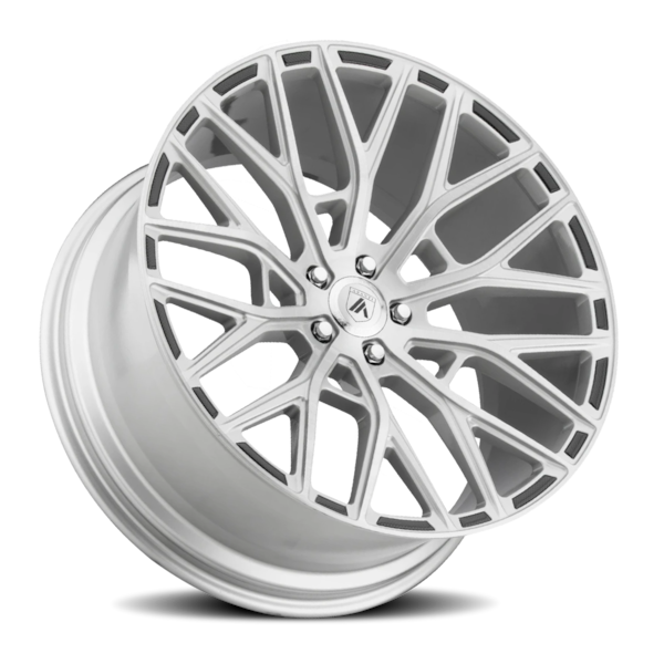 Asanti Black Label ABL-21 Leo Wheel - 22x10.5 Brushed Silver Rim (5x115 Bolt Pattern, +25mm Offse...