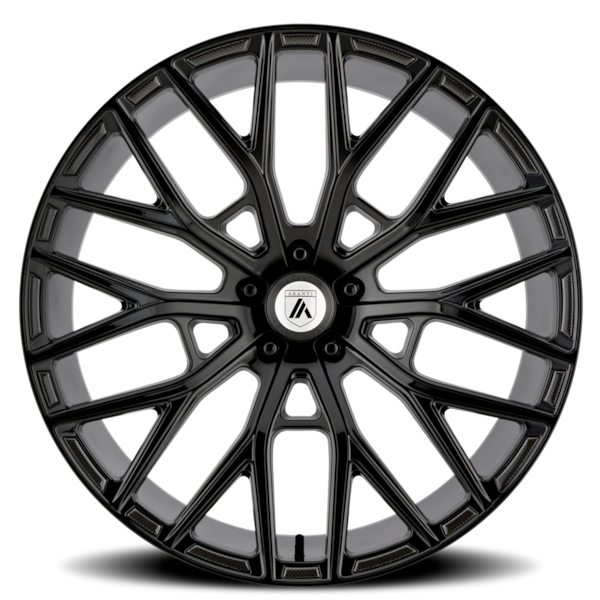 Asanti Black Label ABL-21 Leo Wheel - 22x10.5 Gloss Black Rim (5x115 Bolt Pattern, +25mm Offset, ...