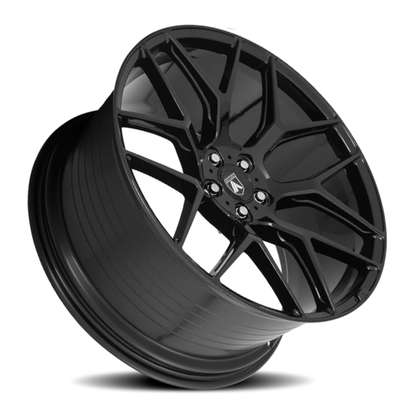 Asanti Black Label ABL-27 Dynasty Wheel - 22x10.5 Gloss Black Rim (5x112 Bolt Pattern, +35mm Offs...