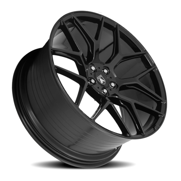 Asanti Black Label ABL-27 Dynasty Wheel - 20x10.5 Gloss Black Rim (5x112 Bolt Pattern, +38mm Offs...