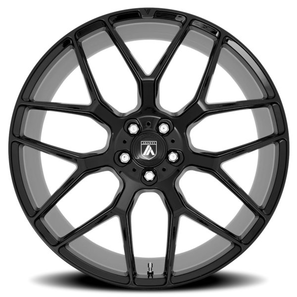 Asanti Black Label ABL-27 Dynasty Wheel - 20x10.5 Gloss Black Rim (5x112 Bolt Pattern, +38mm Offs...