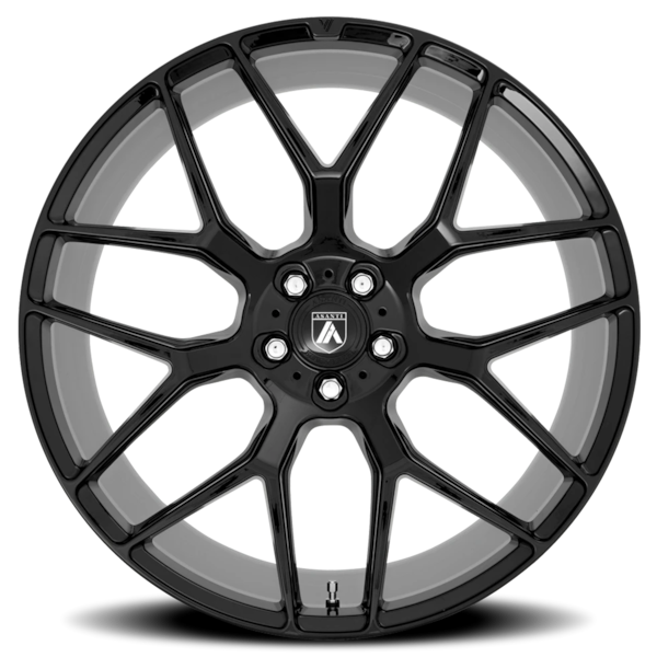 Asanti Black Label ABL-27 Dynasty Wheel - 22x9 Gloss Black Rim (5x120 Bolt Pattern, +32mm Offset,...
