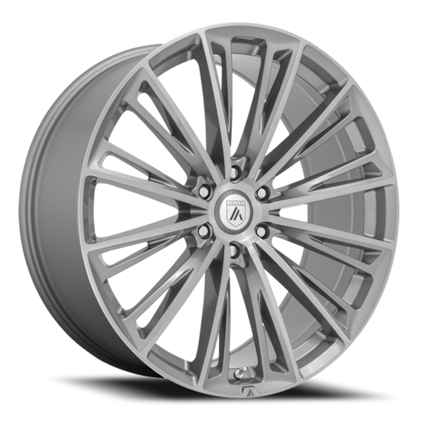 Asanti Black Label ABL-30 Corona Truck Wheel - 22x10.5 Brushed Titanium Rim (5x114.3 Bolt Pattern...