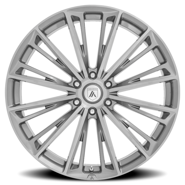 Asanti Black Label ABL-30 Corona Truck Wheel - 22x9 Brushed Titanium Rim (5x115 Bolt Pattern, +15...