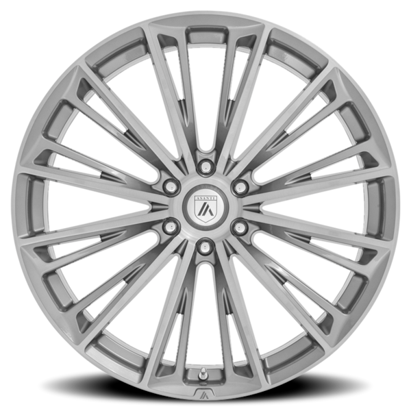 Asanti Black Label ABL-30 Corona Truck Wheel - 20x10.5 Brushed Titanium Rim (5x112 Bolt Pattern, ...