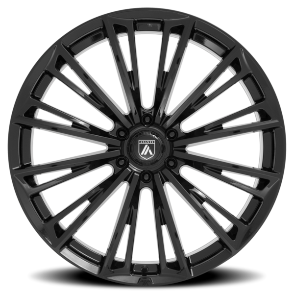 Asanti Black Label ABL-30 Corona Truck Wheel - 20x9 Gloss Black Rim (5x120 Bolt Pattern, +35mm Of...