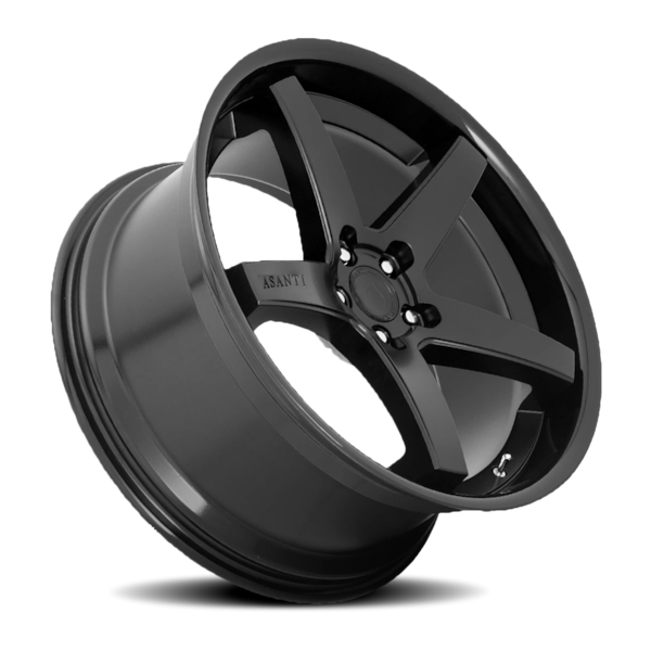 Asanti Black Label ABL-31 Regal Wheel - 22x10.5 Satin Black w/ Gloss Black Lip Rim (5x120 Bolt Pa...