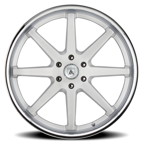 Asanti Black Label ABL-32 Kaiser Wheel - 22x9.5 Brushed Silver w/ Chrome Lip Rim (6x139.7 Bolt Pa...