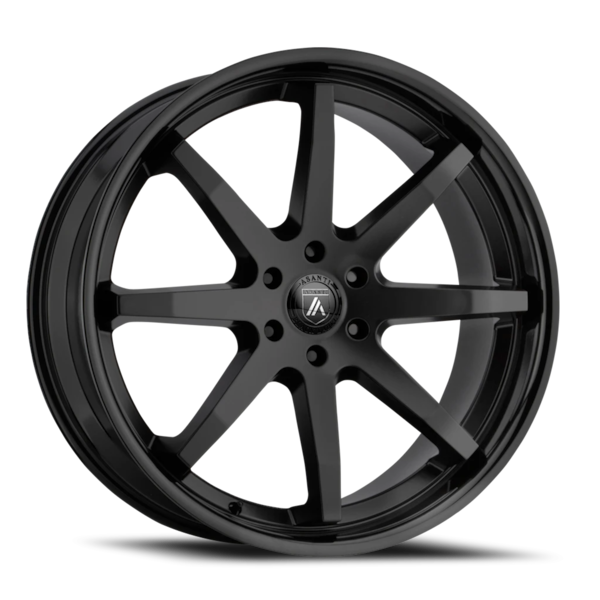 Asanti Black Label ABL-32 Kaiser Wheel - 20x9 Satin Black w/ Gloss Black Lip Rim (5x120 Bolt Patt...