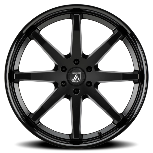 Asanti Black Label ABL-32 Kaiser Wheel - 20x9 Satin Black w/ Gloss Black Lip Rim (6x135 Bolt Patt...