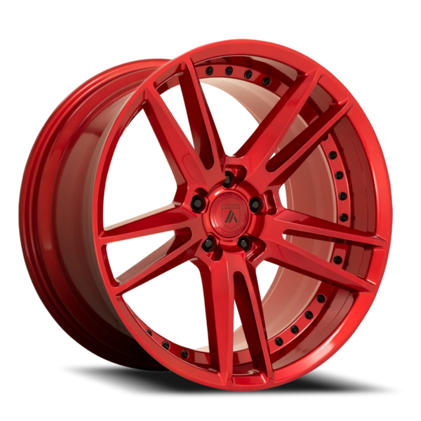 Asanti Black Label ABL-33 Reign Wheel - 20x10.5 Candy Red Rim (5x114.3 Bolt Pattern, +38mm Offset...