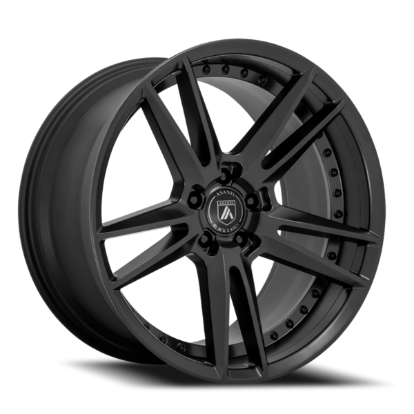 Asanti Black Label ABL-33 Reign Wheel - 20x10.5 Satin Black Rim (5x115 Bolt Pattern, +20mm Offset...