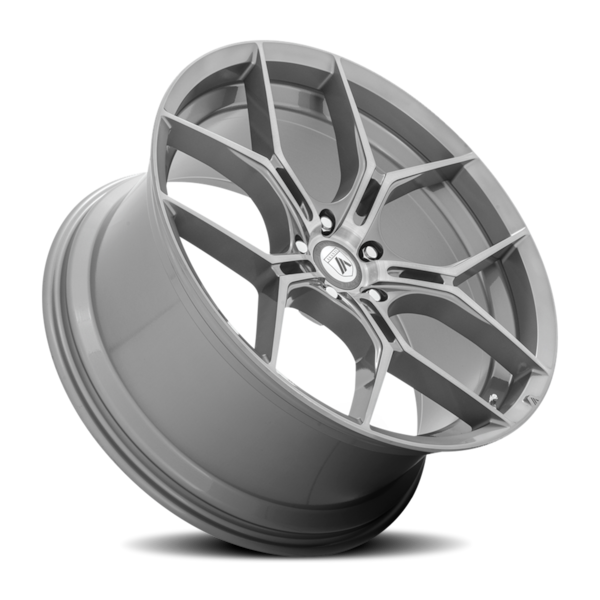 Asanti Black Label ABL-37 Monarch Wheel - 20x9 Brushed Titanium Rim (5x114.3 Bolt Pattern, +38mm ...