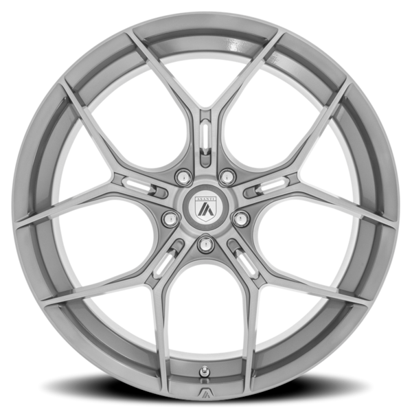 Asanti Black Label ABL-37 Monarch Wheel - 22x10.5 Brushed Titanium Rim (5x112 Bolt Pattern, +40mm...