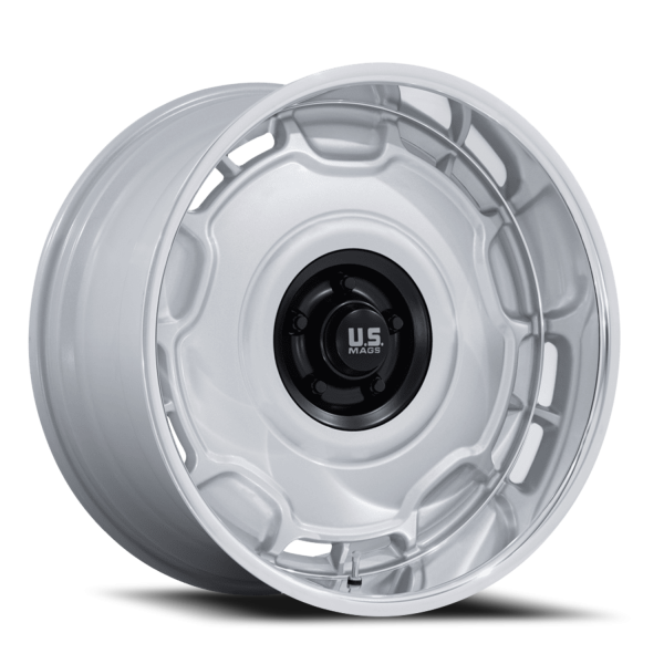 US Mags UC146SD Arlington Wheel - 20x8.5 Silver w/ Matte Black Center-DC Lip Rim (6x139.7 Bolt Pa...