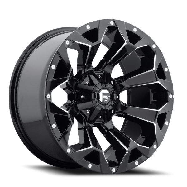 FUEL 1PC D576 GLOSS BLACK MILLED - 18X9 - 6X135/5.5 BP, -13MM Offset (1 Wheel)