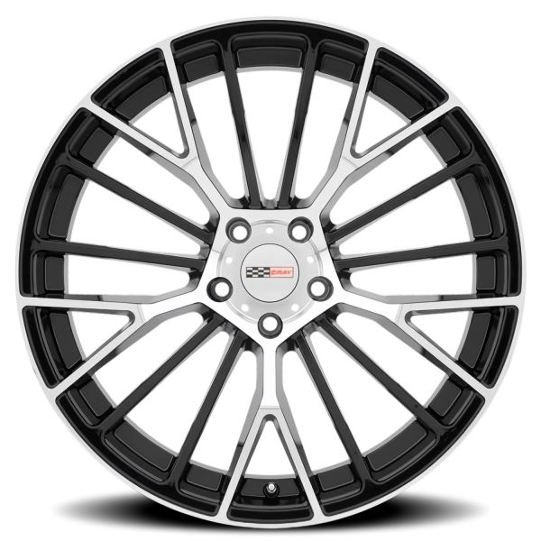 Cray Astoria Wheel - 18x9 Gloss Black w/ Mirror Cut Face Rim (5x120.65 Bolt Pattern, +50mm Offset...