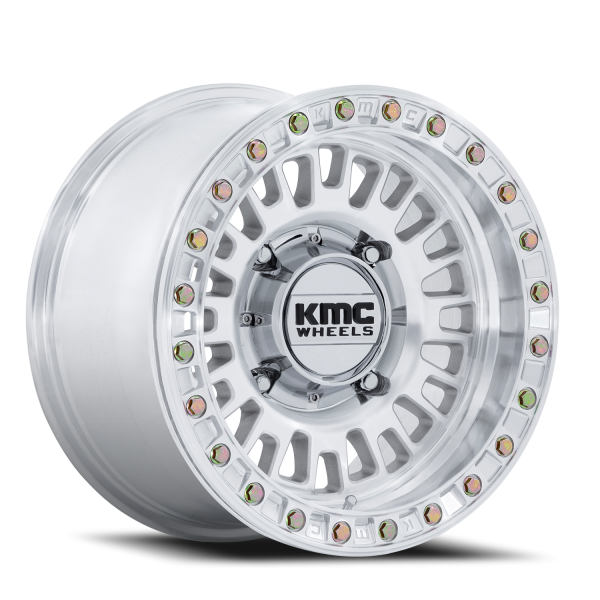 KMC UTV Aztec Beadlock UTV KS242 Wheels - Machined Silver