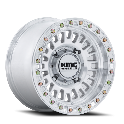 KMC UTV Aztec Beadlock UTV KS242 Wheels - Machined Silver