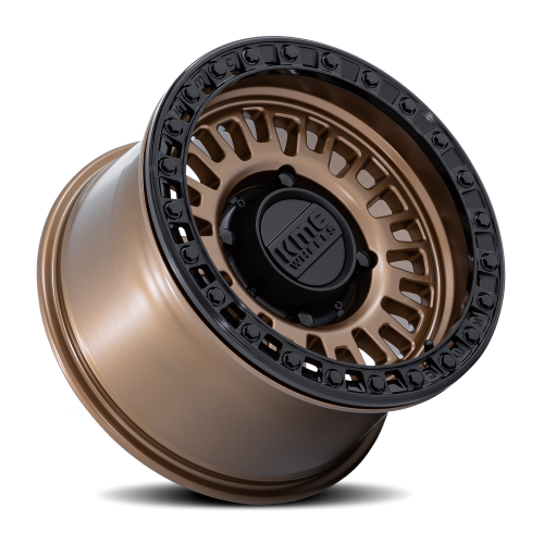 KMC UTV Aztec Beadlock UTV KS242 Wheels - Matte Bronze / Gloss Black Ring