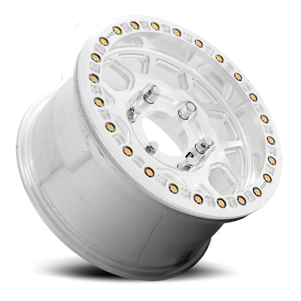 KMC KM444 Mesa Forged Beadlock Wheel - 17x9 Raw Machined Rim (6x135 Bolt Pattern, -12mm Offset, 8...