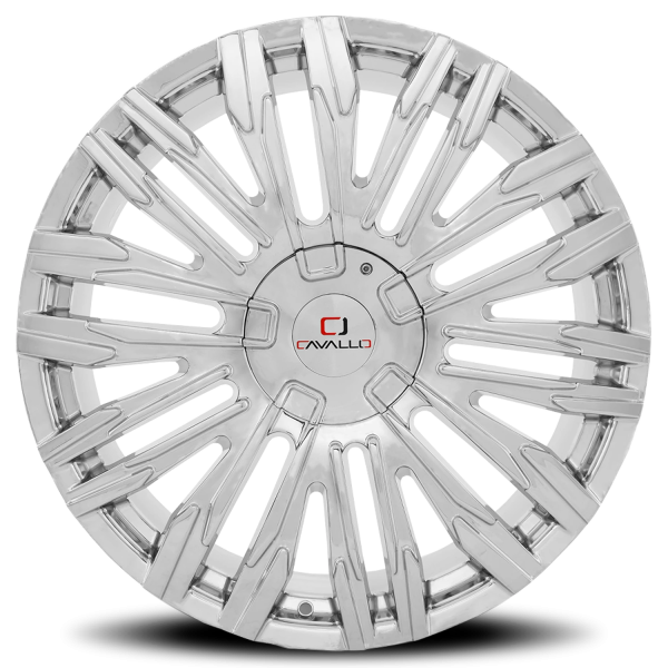 Cavallo CLV-28 Wheel - 22x9.5 Chrome Rim (6x135/139.7 Bolt Pattern, +25mm Offset, 108.0mm Hub)