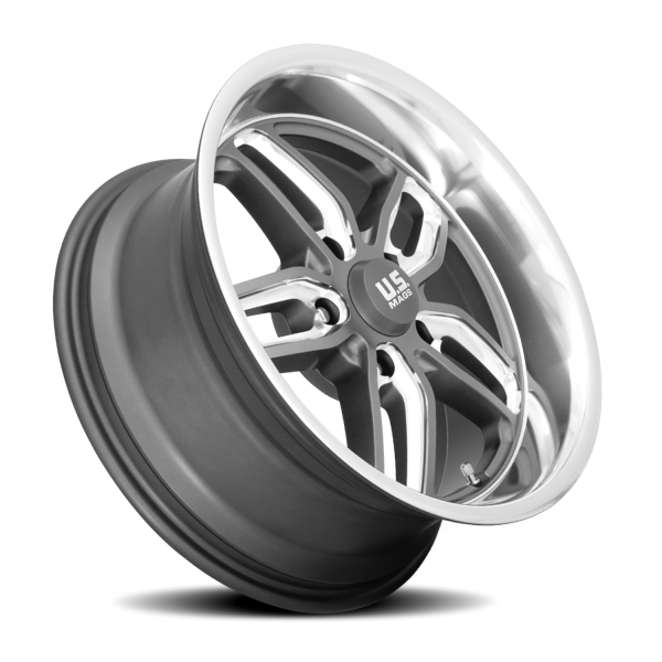 US Mags U129 CTEN Wheel - 20x8.5 Matte Gunmetal w/ Milled Rim (5x127 Bolt Pattern, +7mm Offset, 7...
