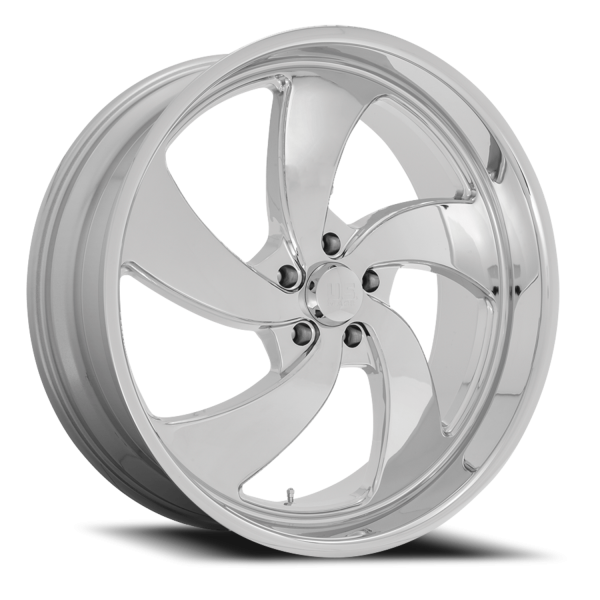 US Mags U132 Desperado 5 Wheel - 20x8 Chrome Rim (5x120.65 Bolt Pattern, +1mm Offset, 72.56mm Hub...