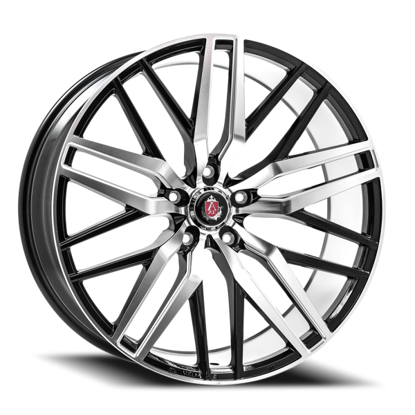 Axe EX30 Wheel - 22x9 Black w/ Polished Face Rim (5x130 Bolt Pattern, +20mm Offset, 74.1mm Hub)