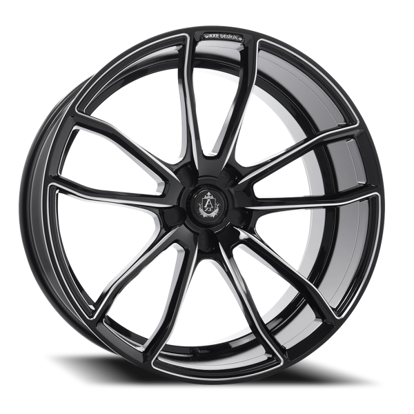 Axe EX33 Wheel - 22x9 Gloss Black Rim (5x120 Bolt Pattern, +20mm Offset, 74.1mm Hub)