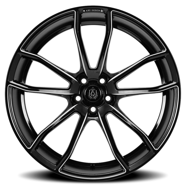 Axe EX33 Wheel - 22x9 Gloss Black Rim (5x120 Bolt Pattern, +20mm Offset, 74.1mm Hub)