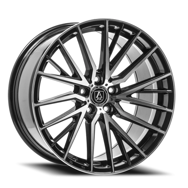 Axe EX40 Wheel - 22x9 Black w/ Polished Face Rim (5x112 Bolt Pattern, +35mm Offset, 72.6mm Hub)