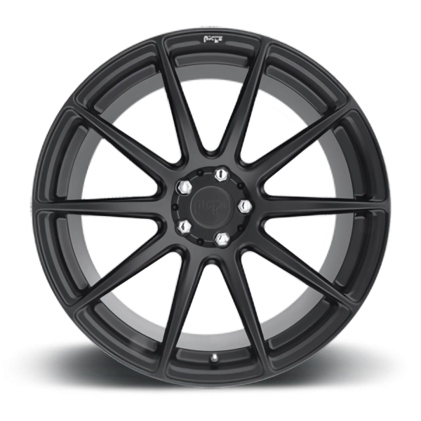 Niche M147 Essen Wheel - 18x8 Matte Black Rim (5x120 Bolt Pattern, +40mm Offset, 72.6mm Hub)