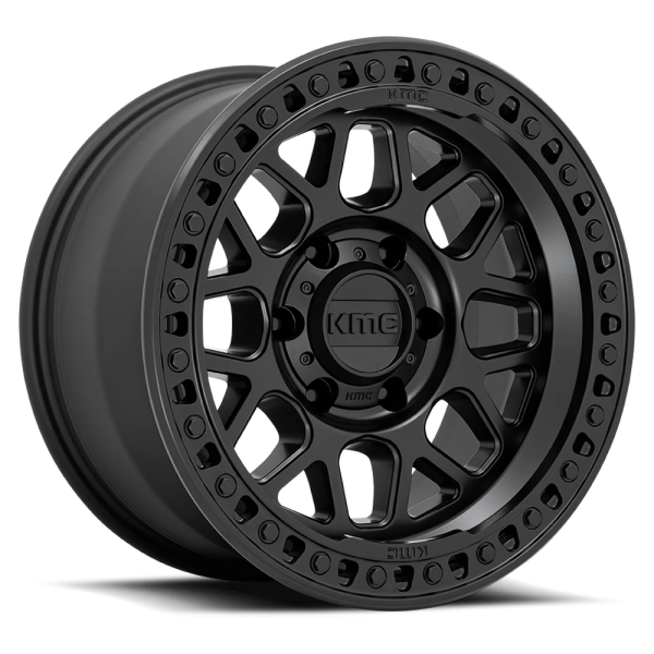 KMC KM549 GRS Wheel - 18x8.5 Satin Black Rim (5x139.7 Bolt Pattern, 0mm Offset, 78.1mm Hub)