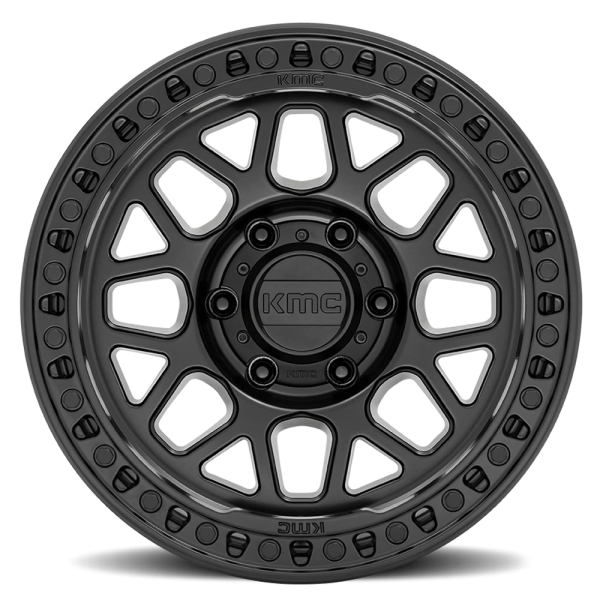 KMC KM549 GRS Wheel - 18x8.5 Satin Black Rim (8x170 Bolt Pattern, 0mm Offset, 125.1mm Hub)