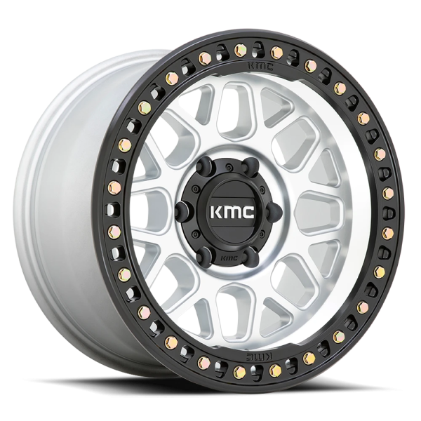 KMC KM549 GRS Wheel - 18x8.5 Machined w/ Satin Black Lip Rim (8x165.1 Bolt Pattern, 0mm Offset, 1...