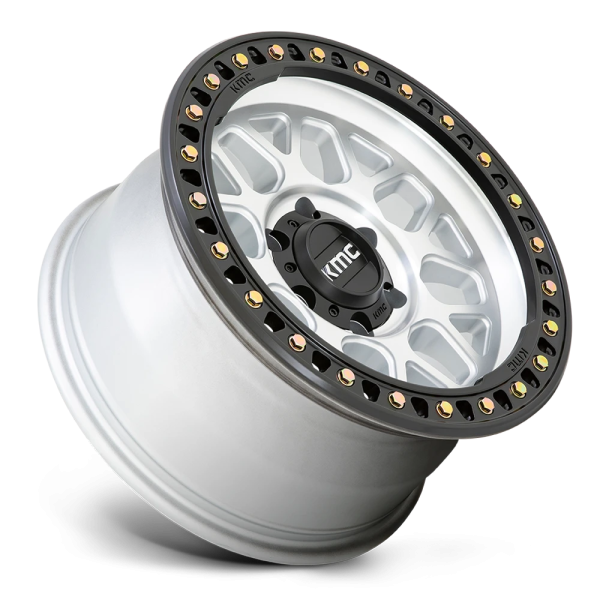 KMC KM549 GRS Wheel - 18x8.5 Machined w/ Satin Black Lip Rim (8x165.1 Bolt Pattern, 0mm Offset, 1...