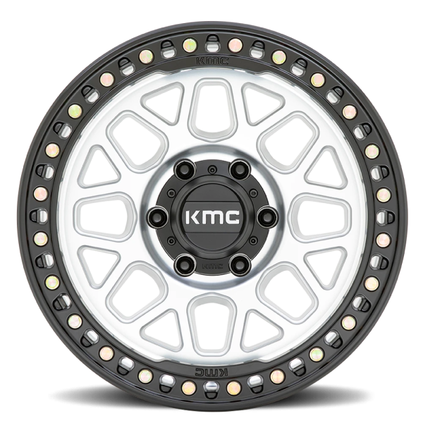 KMC KM549 GRS Wheel - 18x8.5 Machined w/ Satin Black Lip Rim (8x165.1 Bolt Pattern, 0mm Offset, 1...
