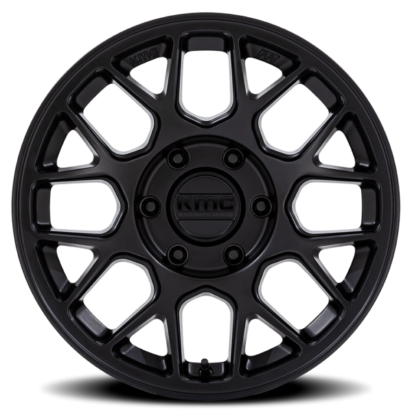 KMC KM730MX Hatchet Wheel - 17x8.5 Matte Black Rim (5x127 Bolt Pattern, +25mm Offset, 71.5mm Hub)