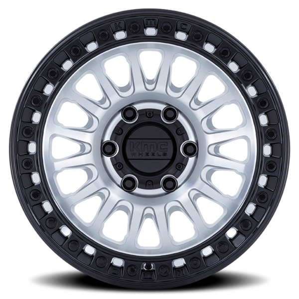 KMC KM552 IMS Wheel - 20x9 Machined w/ Matte Black Lip Rim (6x139.7 Bolt Pattern, +18mm Offset, 1...