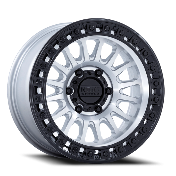 KMC KM552 IMS Wheel - 20x9 Machined w/ Matte Black Lip Rim (8x180 Bolt Pattern, +18mm Offset, 124...