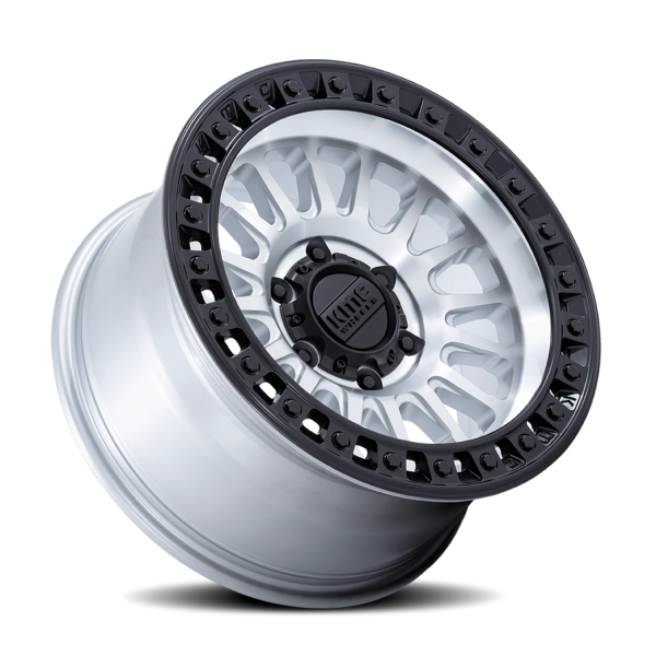 KMC KM552 IMS Wheel - 20x9 Machined w/ Matte Black Lip Rim (8x180 Bolt Pattern, +18mm Offset, 124...