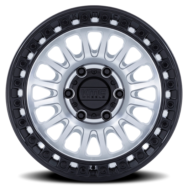 KMC KM552 IMS Wheel - 20x9 Machined w/ Matte Black Lip Rim (8x180 Bolt Pattern, +18mm Offset, 124...