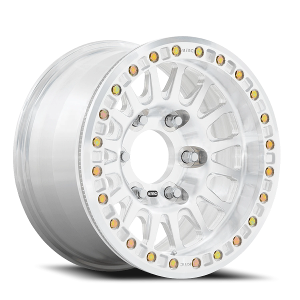 KMC KM445 Impact Forged Beadlock Wheel - 17x9 Raw Machined Rim (6x135 Bolt Pattern, +25mm Offset,...