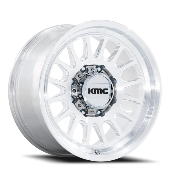 KMC KM452 Impact Forged Monoblock Wheel - 18x9 Machined Raw Machined Rim (8x180 Bolt Pattern, 0mm...