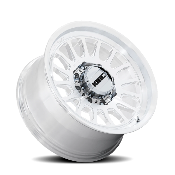 KMC KM452 Impact Forged Monoblock Wheel - 18x9 Machined Raw Machined Rim (8x180 Bolt Pattern, 0mm...