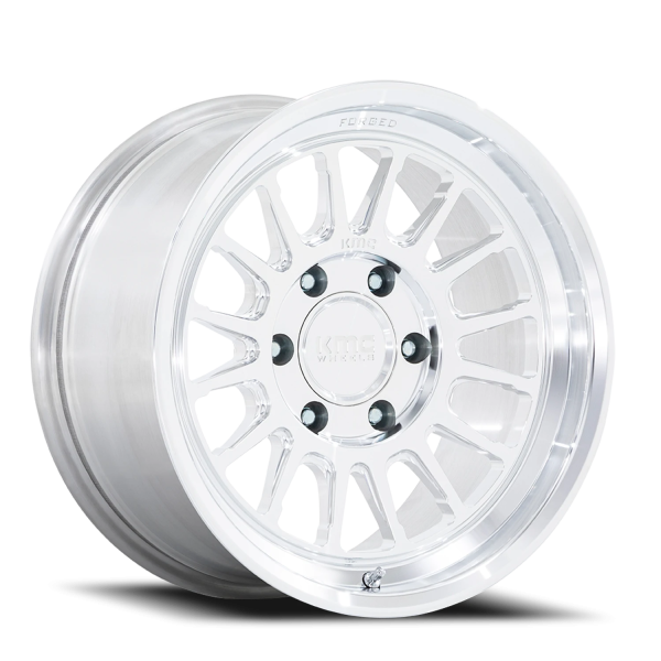 KMC KM447DX Impact Forged Wheel - 18x9 Machined Raw Machined Rim (6x135 Bolt Pattern, +18mm Offse...