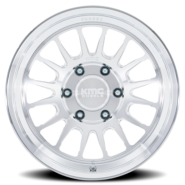 KMC KM447DX Impact Forged Wheel - 18x9 Machined Raw Machined Rim (6x135 Bolt Pattern, +18mm Offse...